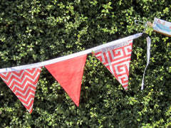 Hand Made in Australia bunting front view close up
