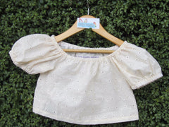 size 2 girls blouse broderie anglaise made in Australia