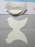 Gift Tags 3D Birdie in White or Pink