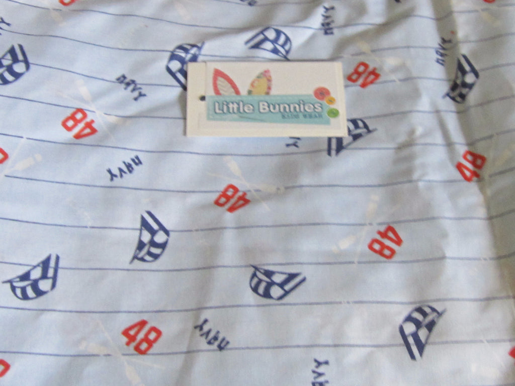 Custom Make Fabric Options Boys Nautical blue