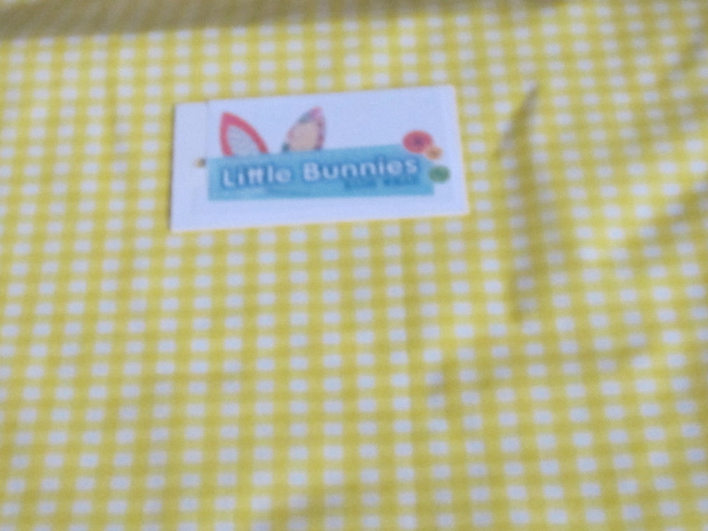 Custom Make Fabric Options Yellow Gingham