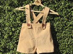 Little Bunnies Kids Wear size 2 suspender shorts