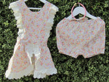 Custom Make Size 2 Pinafore Romper & Bloomer (two piece set).