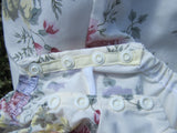 Size 1 Girls Romper Sunsuit Playsuit Flutter Sleeves Cream Floral