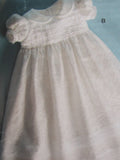 Custom Make Girls Christening Gown New Born - 12 Months Short Jacket or Long Jacket, Christening Robe Dress & Bonnet