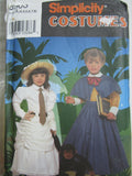 Custom Make Costume  Girls 1800's Dress, School Teacher, Traveller, Governess Size 3 - 8 Years