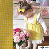 Custom Make Fabric Options Yellow Gingham