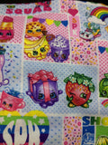 Custom Make Fabric Girls Shopkins x 2 types