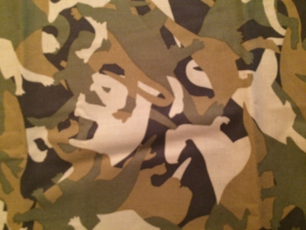 Custom Make Fabric Boys Camouflage Dinosaur