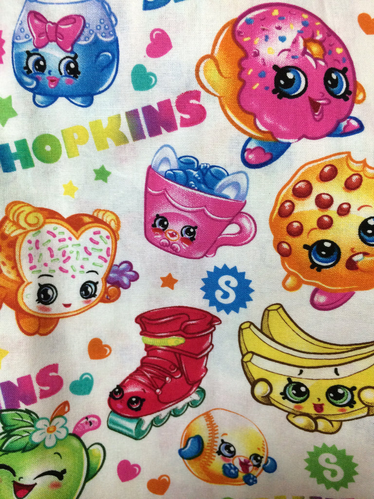 Custom Make Fabric Girls Shopkins x 2 types